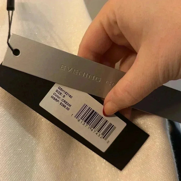 PLEASE READ Halston Heritage Sleeveless High-Neck Fitted Shimmer Cocktail Dress - Picture 11 of 15